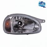 Farol Principal Carcaça Cinza: Corsa 2000 Até 2002