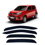 Calha de Chuva 4 Portas Fiat Novo Uno Todas as Versões 2010 em Diante