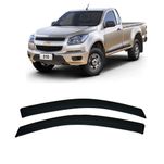 Calha de Chuva 2 Portas Chevrolet Nova S10 Cabine Simples 2012 em Diante