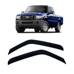 Calha de Chuva 2 Portas Ford Ranger 96 até 2012 Cabine Simples e Estendida