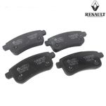 Jogo de Pastilhas do Freio Traseiro Original Renault Duster e Renault Fluence Motor 2.0 16v 2014 em Diante