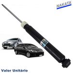 Amortecedor Traseiro Nakata Pressurizado Citroen C4 Hatch e Citroen C4 Pallas - Peugeot 307 Hatch e Sedan