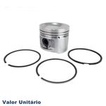 Pistão com Anéis de Segmento Medida STD Metal Leve Fiat Uno Premio Fiorino Motor Fiasa 1.3 Gasolina e 1.5 Álcool