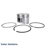 Pistão com Anéis de Segmento Medida STD Metal Leve Fiat Uno Elba e Premio Motor 1.6 Argentino à Álcool Todos com Injeção Eletrônica e Carburado