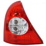 Lanterna Traseira Bicolor Carcaça Vermelha Renault Clio Hatch 2003 até 2012