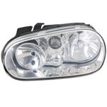 Farol Principal Cromado com Regulagem Elétrica Golf A4 99 até 2007