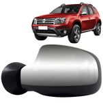 Espelho Retrovisor Externo Cromado Controle Elétrico Renault Duster 2011 até 2014