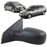 Espelho Retrovisor Externo Preto Controle Manual Renault Megane 2006 até 2013