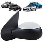 Espelho Retrovisor Externo Controle Elétrico Capa Primer para Pintar Peugeot 206 Peugeot 207 Peugeot Hoggar Peugeot Escapade