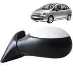 Espelho Retrovisor Externo Controle Elétrico Base de Plástico Prime para Pintar Citroen Xsara Picasso 2001 até 2012