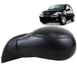 Espelho Retrovisor Externo Preto Texturizado Controle Manual Citroen C3 2003 até 2012