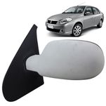 Espelho Retrovisor Externo Controle Elétrico Base Plástico Prime para Pintar Renault Symbol 2009 até 2013