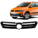 Grade Superior Central Dianteiro na Cor Preto sem Emblema Volkswagen CrossFox 2010 até 2014