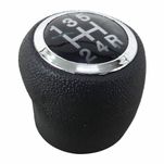 Manopla Bola da Alavanca de Câmbio Preto com Aro Cromado Fiat Punto 2007 até 2017