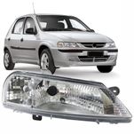 Farol Principal Cromado Chevrolet Celta 2000 até 2006
