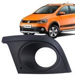 Moldura do Farol de Milha Lado Esquerdo com Furo Original Volkswagen CrossFox 2010 até 2014 SpaceCross 2011 até 2014