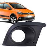 Moldura do Farol de Milha Lado Direito com Furo Original Volkswagen CrossFox 2010 até 2014 SpaceCross 2011 até 2014