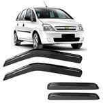 Calha de Chuva 4 Portas<br>Chevrolet Meriva 2003 até 2012
