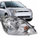 Farol Principal Cromado Lado Direito Ford Fiesta 2003 até 2007