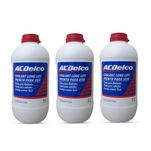Combo 3 Litros Aditivos para Radiador Acdelco Diluído Pronto para Uso