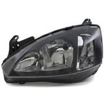 Farol Principal Máscara Negra Lado Esquerdo Montana 2008 até 2010 Corsa Hatch e Sedan 2008 até 2012