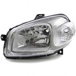 Farol Principal Cromado Lado Esquerdo Uno Evo Flex 2010 até 2014 Fiorino Evo Flex 2014 até 2020