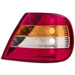 Lanterna Traseira Tricolor Lente Cristal Carcaça Preta Lado Direito Fiat Siena 2001 até 2006