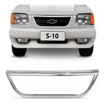 Moldura da Grade Dianteira Cromada Chevrolet Blazer e S10 1995 até 1999