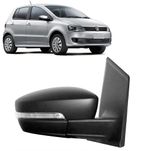 Espelho Retrovisor Elétrico Preto Led Lado Direito com Pisca Integrado Fox 2010 até 2014