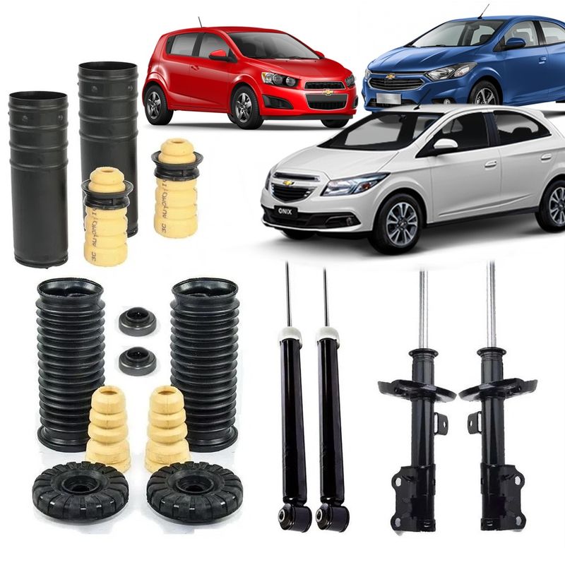 Kit Suspensão Chevrolet Onix 2013 a 2019 Dianteiro Esquerdo Motorista  Nakata - 1427629 - Homologacao