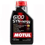 Óleo Lubrificante do Motor Motul 6100 Syn-Nergy SAE 5W40 100% Sintético 4 Tempos Technosynthese 1L