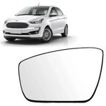 Vidro com Base do Espelho Retrovisor Lado Esquerdo Original Ford Ka 2014 até 2020
