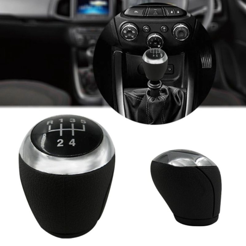 Carro Automático Shift Knob Com Botão de Pressão Alavanca de