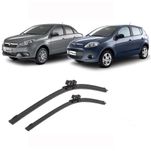 Par de Palhetas Dianteira 24/16 Polegadas Original Fiat Novo Palio Grand Siena 2012 a 2021