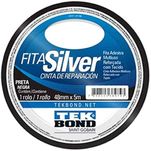 Fita Silver Tekbond preta 48mmx5m