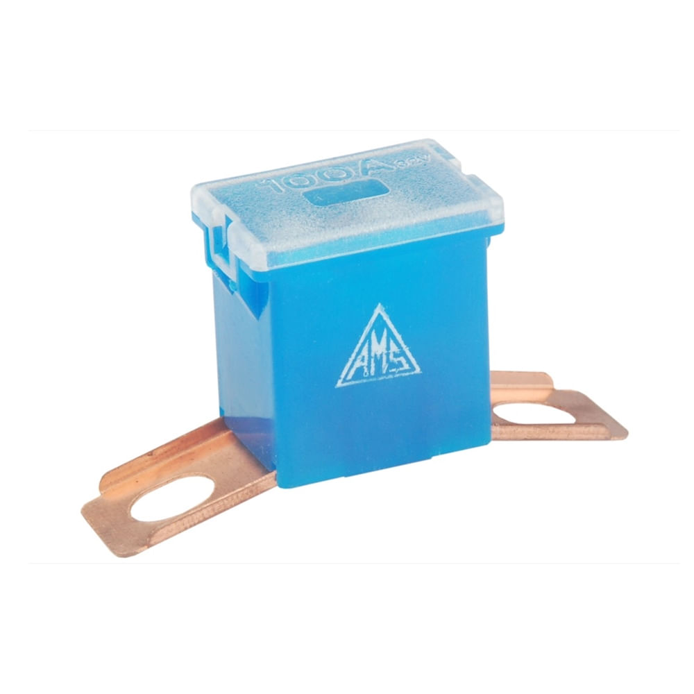 Fusivel Mega Macho Lateral Elemento Curto Azul 100A - Altese