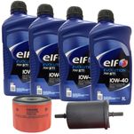 Kit Revisão 4 Litros Óleo Elf 10W40 Semissintético 1 Filtro Óleo 1 Filtro Combustível Clio Kangoo Symbol Motor 1.6 Todos