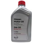 Óleo Lubrificante do Motor Original Nissan 5W30 GF5 API SN 100% Sintético Aplicado nos Veículos (Tiida, March, Versa, Sentra, Livina