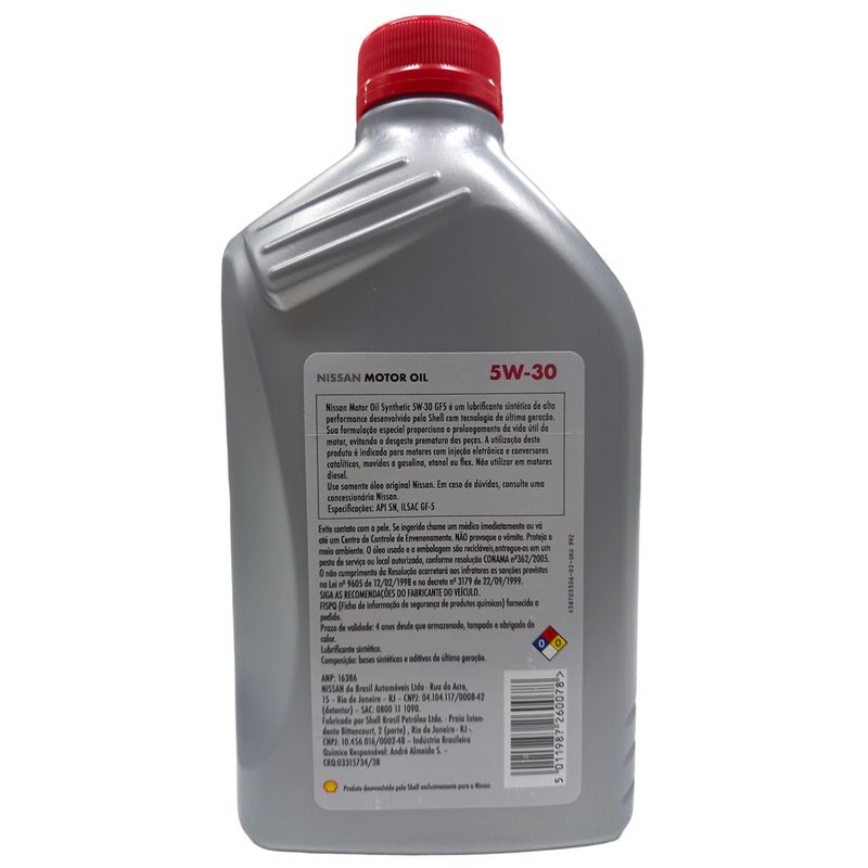 BRPRT20103-OLEO-NISSAN-5W30