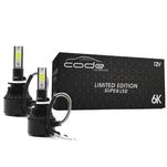 Kit Par de Lâmpadas  Automotiva Super Led 881 H27/2 6000K Limited Edition - Code by Tech One