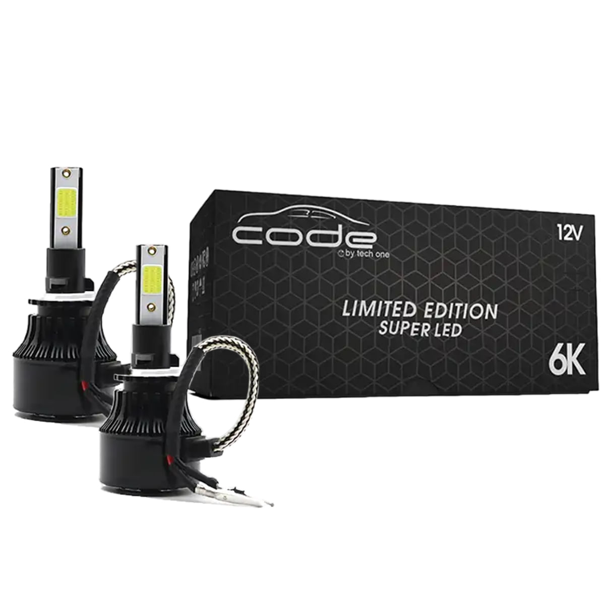 Kit Par de Lâmpadas Automotiva Super Led 881 H27/2 6000K Limited