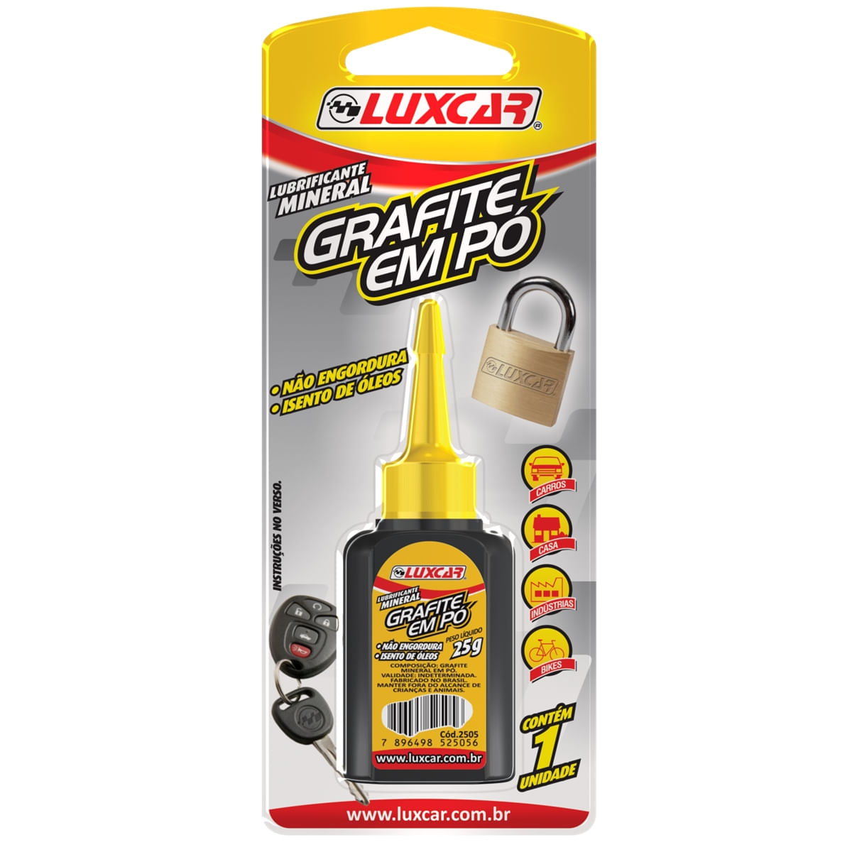 Grafite Em Pó 25 gr - Luxcar - Altese