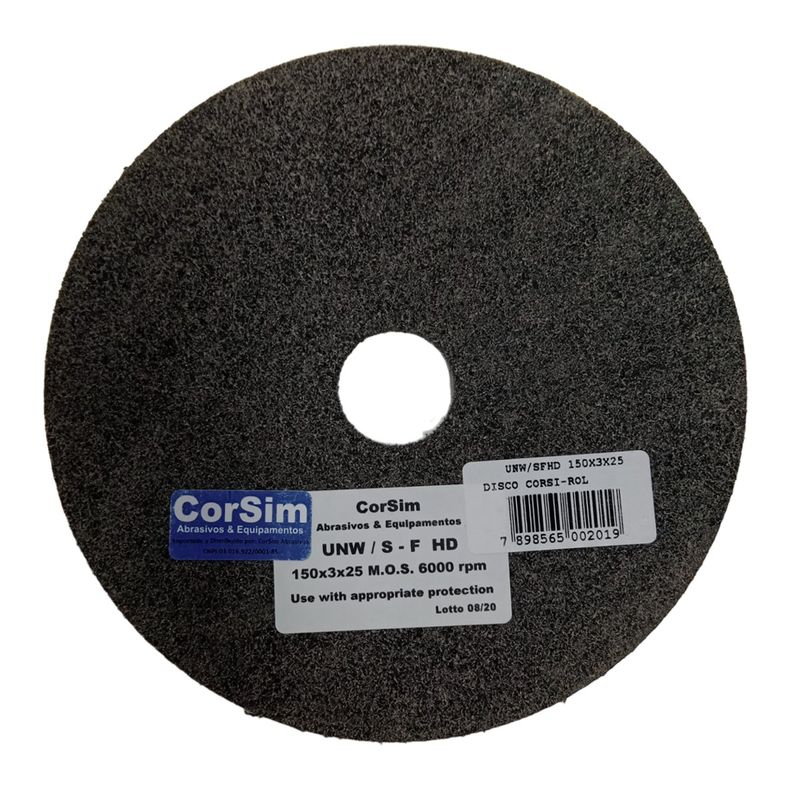 UNW-SFHD150X3X25-disco-corsi-rol-aglomerado-150x3x25mm