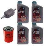 Kit Revisão 4 Litros Óleo 15W40 Semissintético 1 Filtro Óleo 1 de Combustível Palio Siena Strada Punto Idea Doblo Uno Fiorino Fire 2001 até 2012