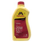 Óleo Lubrificante do Motor Super Menzoil SAE 20W50 API SL 946 LT Mineral