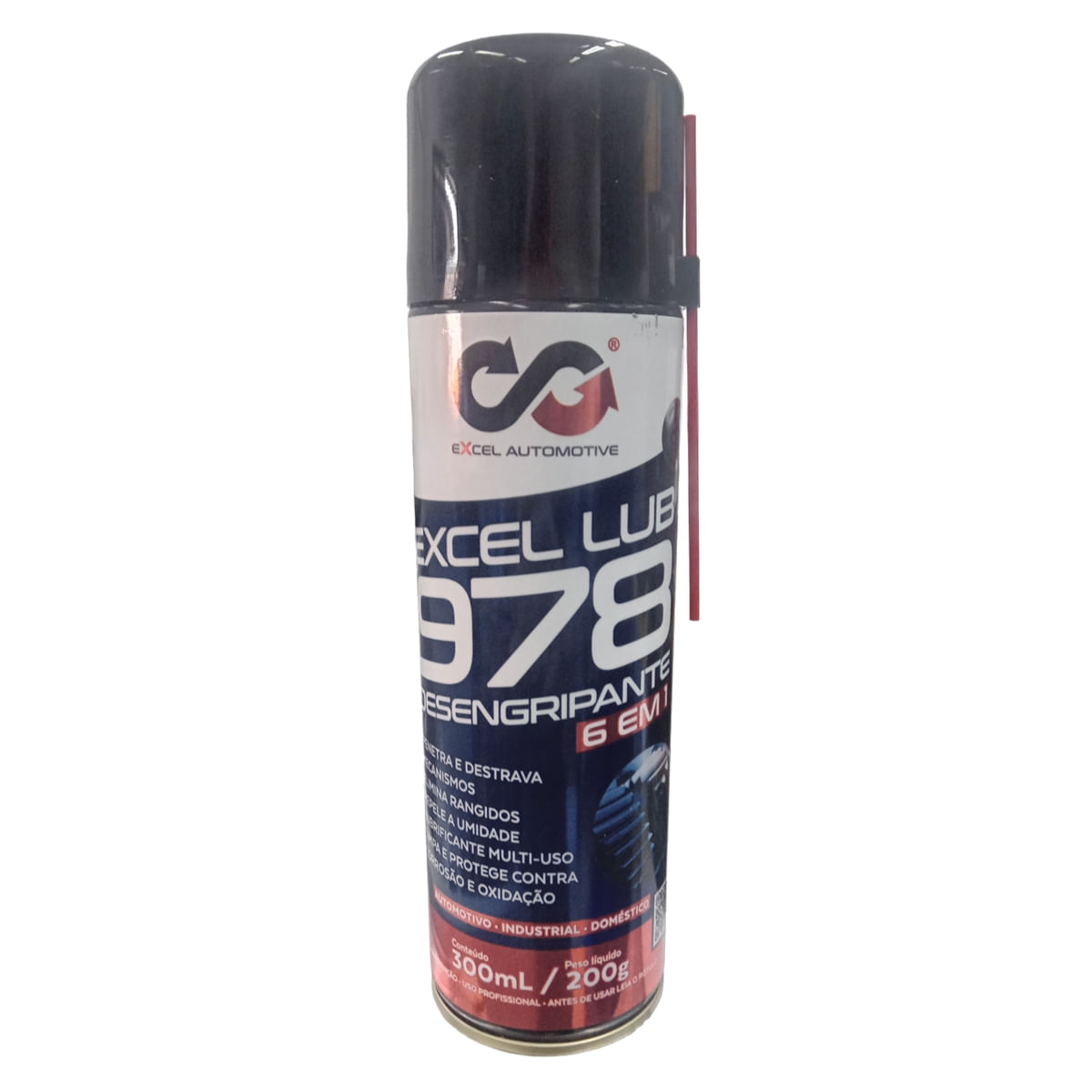 Desengripante aerosol excel lub 6 em 1 300ml excel automotive altese