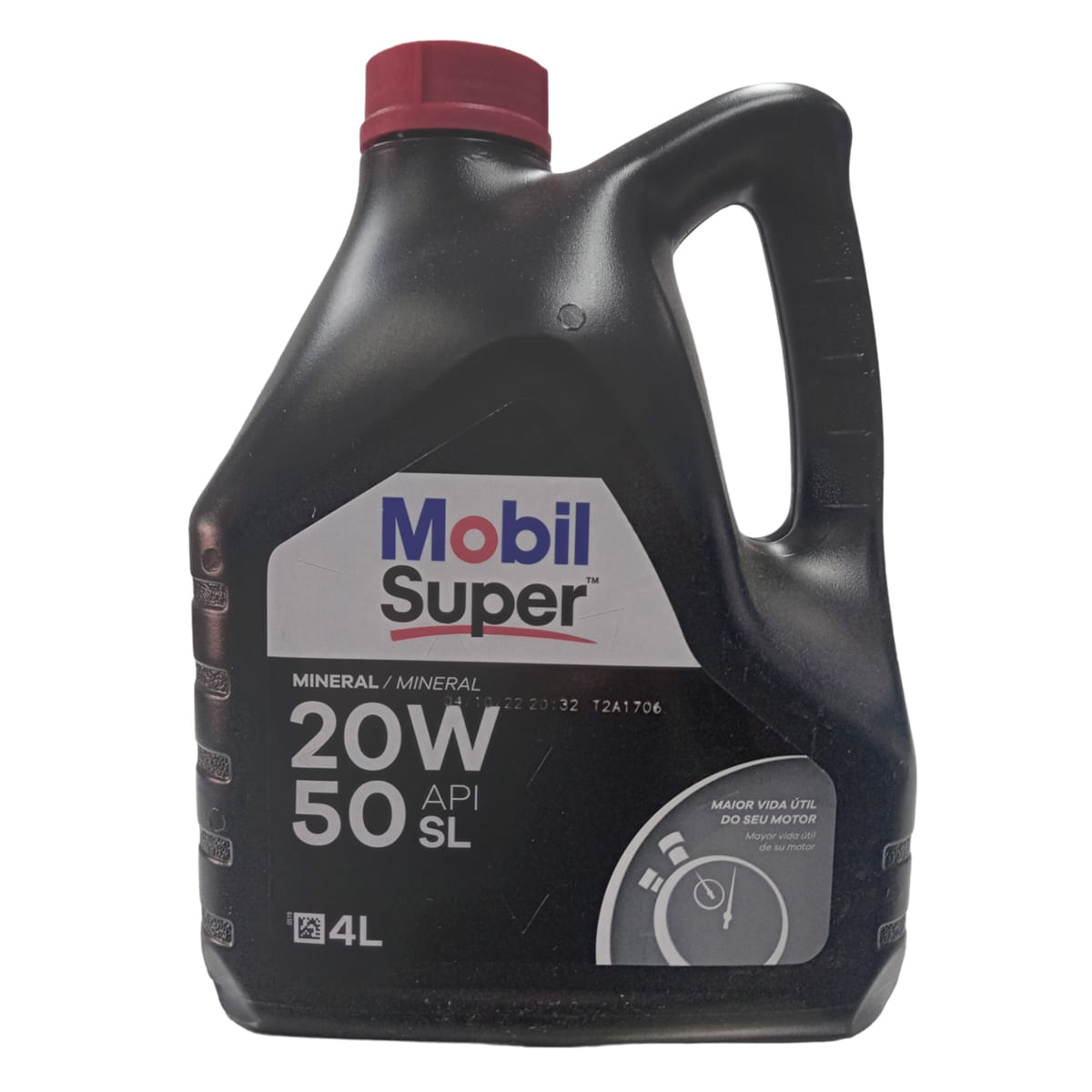Óleo Lubrificante do Motor Mobil Super 20W50 API SL Mineral - 4L - Altese