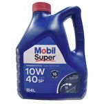 Óleo Lubrificante do Motor Mobil Super 10W40 API SP Semissintético - 4L