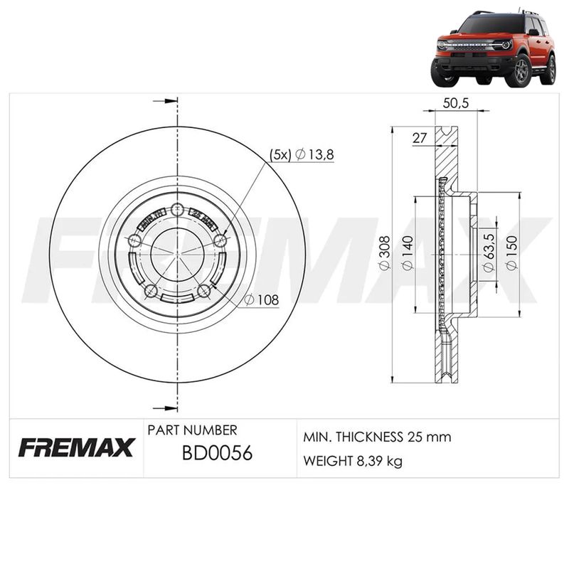 BD0056-DISCO-FREIO-DIANTEIRO-FORD-BRONCO