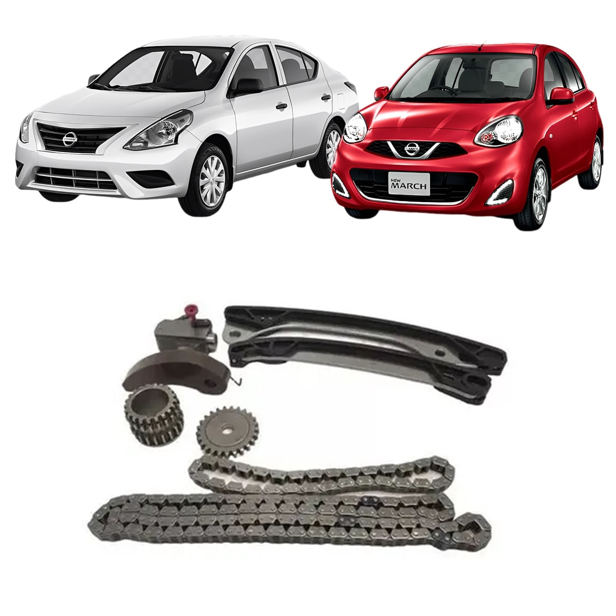 Marsha Kit Corrente da Distribuição Parcial Nissan March e Versa 2016 em